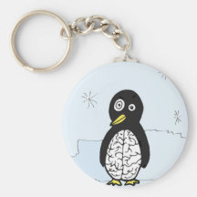 Holperiger Gehirn-Pinguin Schlüsselband