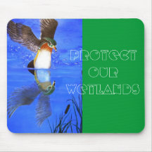Hölzerne Ente mousepad