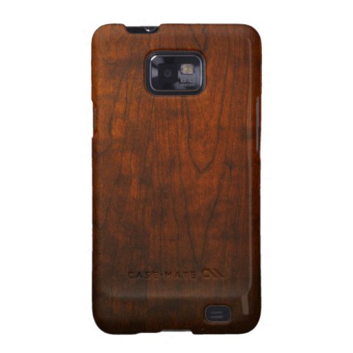 Hölzerne Mahagonibeschaffenheit Samsung Galaxy SII Case