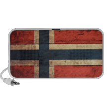 Hölzerne Norwegen-Flagge iPod Speaker