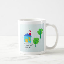 Homeschooling ist, wo das Herz ist! Kaffee Tassen
