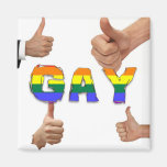 Homosexuelle Daumen oben Kühlschrankmagnet