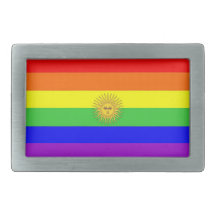 homosexuelle stolze Regenbogenflagge Argentinien-L Gürtelschnalle