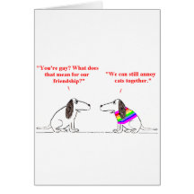 Homosexueller HundeCartoon 45 Karten