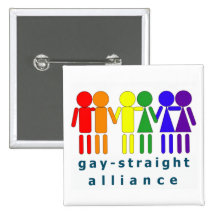 Homosexuelles gerades Aliiance Anstecknadelbuttons