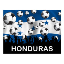 Honduras-Fußball Postkarte
