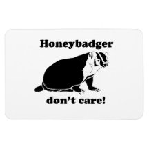 Honeybadger interessieren sich nicht vinyl magnete
