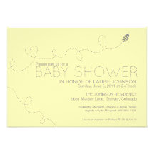 Honig-Bienen-Babyparty-Einladung