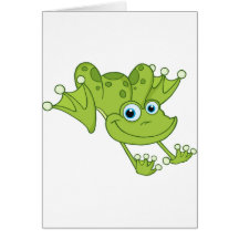Hopfenreich der glückliche Frosch Grußkarten