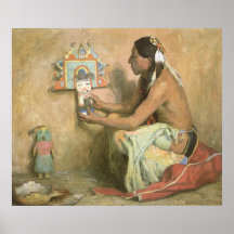 Hopi Katchina durch Couse, Vintager gebürtiger Ame Plakat
