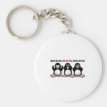 Hören Sie zu sehen, keine schlechten Pinguine zu s Schlüsselbänder