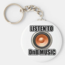 HÖREN Sie ZUM DNB MUSIK Trommel- und Baßgang Schlüsselanhänger
