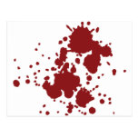 Horrorblutflecke Postkarte