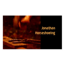Horseshoeing moderne Visitenkarte