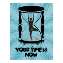 Hourglass - inspirierend Yoga-Postkarten