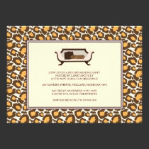 Housewarming-Party Einladung {Leopard-Druck} einladungen