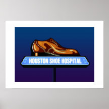 Houston-Schuh Krankenhaus-Druck Plakate
