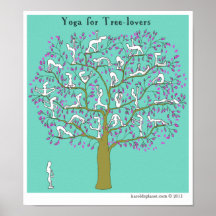 HP2356 "Harold Planeten-" "Yoga für Baumliebhaber  Posterdruck