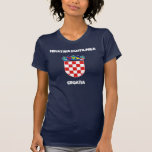 Hrvatska Kostajnica, Kroatien mit Wappen Tshirts