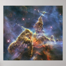 Hubble nimmt Ansicht "des mystischen Berges" gefan Posterdruck