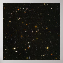 Hubble sieht Galaxien reichlich Plakatdruck