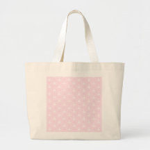 Hübsch erblassen Sie - rosa Damastmuster mit Weiß Tasche