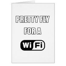 Hübsche Fliege für ein Wi-Fi Grußkarten