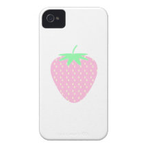 Hübsche rosa Erdbeere Case-Mate iPhone 4 Hülle