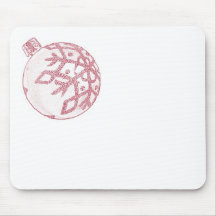 Hübscher rosa Weihnachtsflitter Mauspads