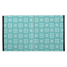Hübsches aquamarines Patchwork-Steppdecken-Muster