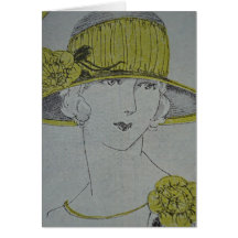 Hübsches inYellow Grußkarte