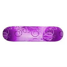 Hübsches lila Blumenrebe-Muster Personalisierte Decks