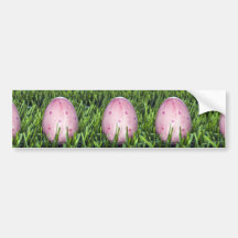 Hübsches rosa Osterei Autoaufkleber