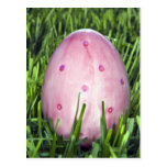 Hübsches rosa Osterei Postkarten