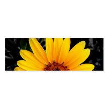 Hübsches Sonnenblume-Lesezeichen Visitenkartenvorlage