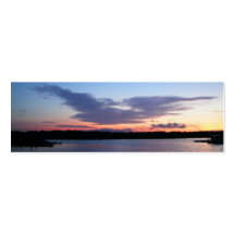 Hübsches Sonnenuntergang-Lesezeichen Visitenkarte