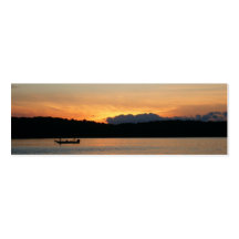 Hübsches Sonnenuntergang-Lesezeichen Visitenkartenvorlagen