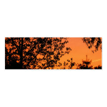 Hübsches Sonnenuntergang-Lesezeichen Visitenkartenvorlage