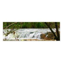 Hübsches Wasserfall-Lesezeichen Visitenkartenvorlage