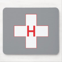 Hubschrauber-Landeplatz Mausunterlage-Krankenhaus  Mauspad