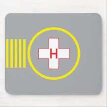 Hubschrauber-Landeplatz Mausunterlage-Krankenhaus  Mousepad