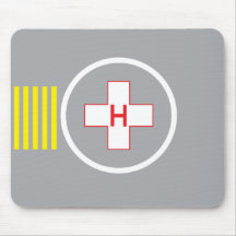 Hubschrauber-Landeplatz Mousepad Krankenhaus 6