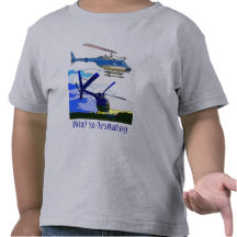 Hubschrauber steuern in Training Tshirts