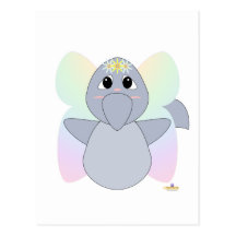 HuggableFlowerFairyDolphin Postkarten