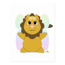 HuggableFlowerFairyLion Postkarten