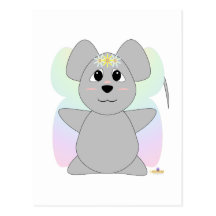 HuggableFlowerFairyMouse Postkarte