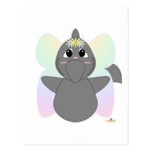 HuggableFlowerFairyShark Postkarten