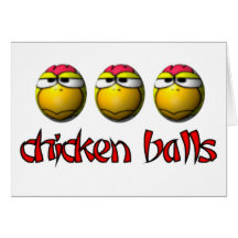 Huhn-Ball-Gruß-Karte