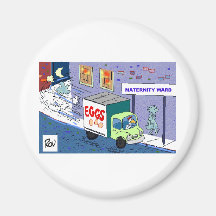 Huhn-Mutterschaftsbezirk-lustige Cartoon-Geschenke Magnete