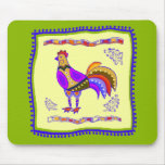 Huhn-Steppdecke Mousepad